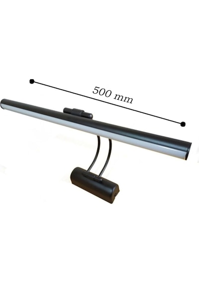 Siyah 50 Cm Aplik Ayna Üstü Ve Tablo Ve Resim Aydınlatması Siyah