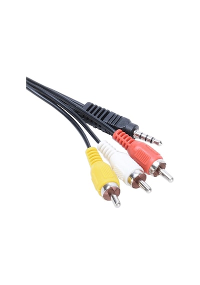 3.5mm Stereo Erkek Jack - 3 Rca Av Kablo 1.2 Metre Uydu Alıcısı, Tv, Ses Sistemi Uyumlu Belirtilmemiş
