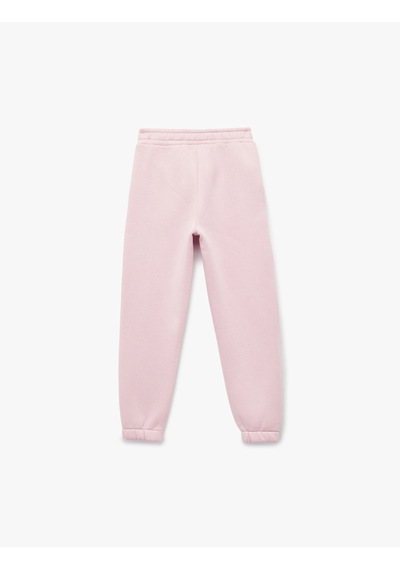 Koton Şardonlu Beli Lastikli Baskılı Basic Jogger Eşofman Altı Pembe 6wkg40044ak Gül