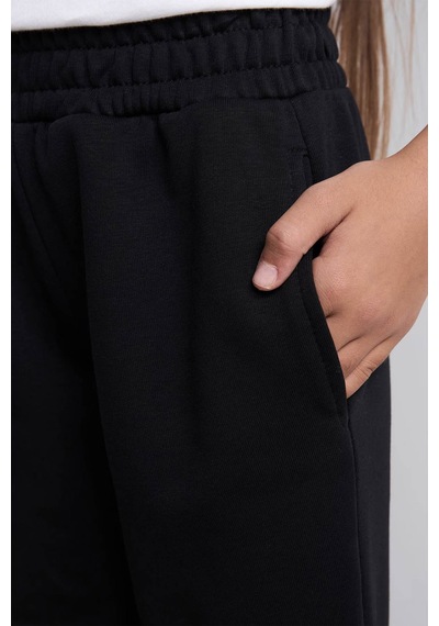 Defacto Jogger Siyah Kız Çocuk Eşofman Altı Y1226a6/bk81