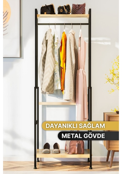 Askılık Vestiyer Antre Hol Yatak Odası Elbise Askılığı Çok Amaçlı Elbise Dolabı Gardırop Doğal Ahşap Siyah Askılık Vestiyer Antre Hol Yatak Odası Elbise Askılığı Çok Amaçlı Elbise Dolabı Gardırop Doğal Ahşap Siyah