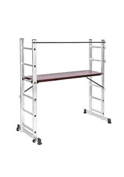 Packtech Alüminyum Platform Merdiven 9 Basamaklı 260 Cm Düz Uzayan