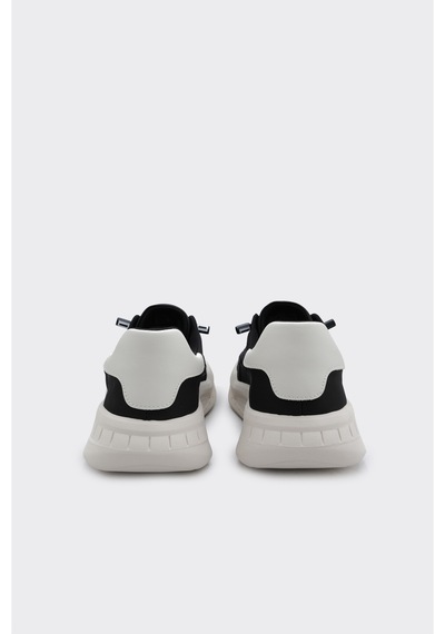 Derinet Bağcıklı Comfort Taban Erkek Sneaker Siyah Siyah