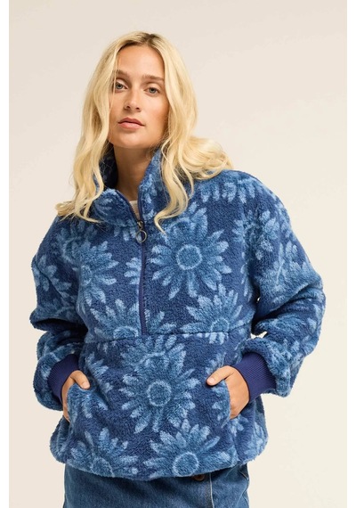 Billabong Time Off Kadın Polar Sweatshirt Lacivert