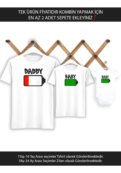 Baba Oğul Kız Daddy Baby Tişört