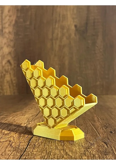 Modern Altıgen Kartvizitlik - Gold