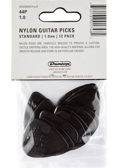Jim Dunlop 44p1.0 Nylon Standard Gitar Penası 12li Pena Seti 1mm.