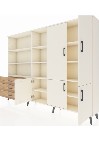 Arges Dolap 11 Raflı 3 Çekmeceli 5 Kapaklı 220x30x163 Aytaşı-ayta Aytaşı-aytaşı/çam Arges Dolap 11 Raflı 3 Çekmeceli 5 Kapaklı 220x30x163 Aytaşı-ayta Aytaşı-aytaşı/çam