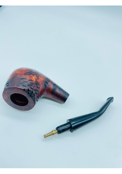 Ahşap Gül Ağacı Pipo 2parça //13cm
