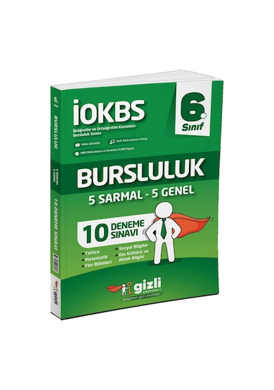 Gizli Yayınları 2025 6. Sınıf 5 Sarmal + 5 Genel 10 Bursluluk Deneme
