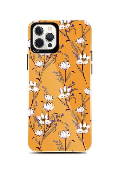 Kajsa Apple Uyumlu iPhone 12 Pro Max Kılıf Çiçekli Kajsa Botanic Kapak ZORE-218923