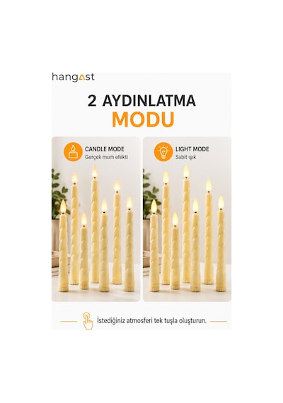 6'lı Led Şamdan Mum Seti Uzaktan Kumandalı Timer Özellikli Gerçek Mum Görünümlü Sıcak Sarı Işıklı Pilli Dekoratif Mum Krem 6'lı Led Şamdan Mum Seti Uzaktan Kumandalı Timer Özellikli Gerçek Mum Görünümlü Sıcak Sarı Işıklı Pilli Dekoratif Mum Krem