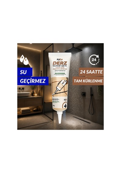 Hazır Derz Dolgu Tüpü Bej 400 Gr Hızlı Kuruyan Derz Tamir Ve Yenileme Tüpü