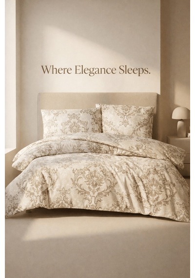 Çift Kişilik Nevresim Takım - 80% Pamuk, 20% Polyester - 200 Cm X 220 Cm Beyaz
