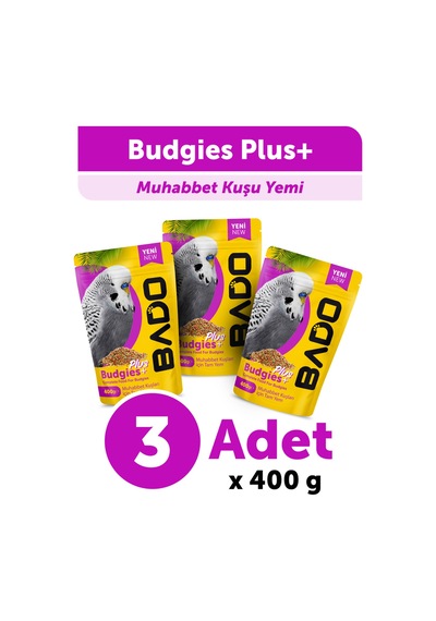 Bado Muhabbet Kuş Yemi Vitaminli 400gr 3lü