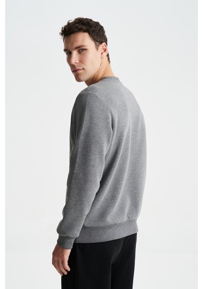 AR-MA Arma Erkek Regular Fit Pamuk Polyester Kumaş Karışımı Bisiklet Yaka Sweatshirt 001