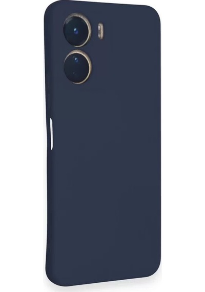 Newface Vivo Y16 Kılıf Nano İçi Kadife Silikon - Lacivert