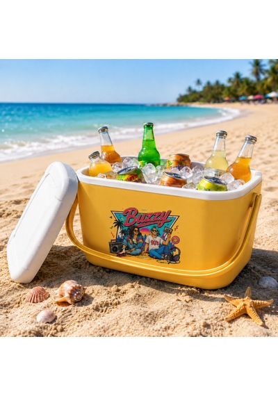 20 Lt Buzzy Retro Buzluk Termos 1179 Cooler Box -394 Sarı