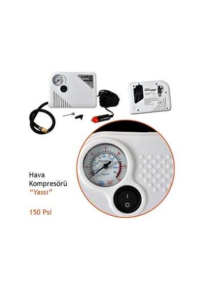 Carub 12v Hava Kompresörü 150 Psi Yassı Br2491105