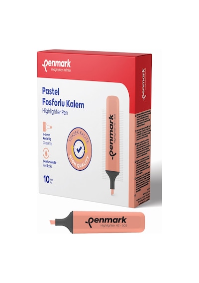 Penmark Fosforlu Kalem Pastel Yavruağzı Hs-505 09 Çok Renkli