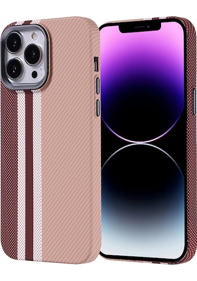 Teleplus Apple Uyumlu iPhone 14 Pro Max Kılıf Magsafe Özellikli Karbon Dizayn Nekst Kapak