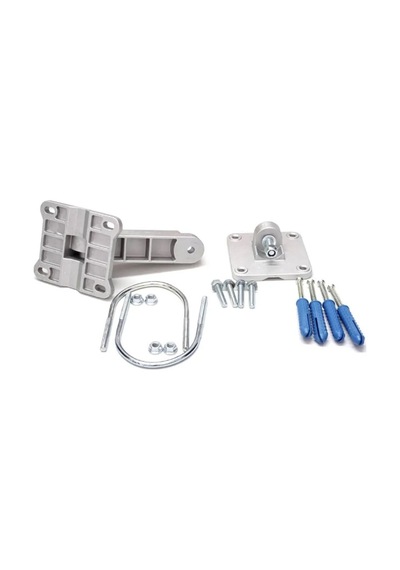 Trafik Güvenlik Aynası 80 Cm Sarı-siyah Ve 2.5 M Galvaniz Flanşlı Direk Set