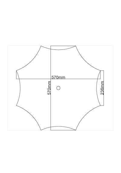 Motifpiyer Lamba Tavan Göbeği 48-8gen-egri-56cm-2 Adet