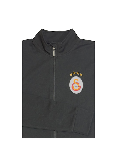 Galatasaray Orijinal Siyah Balıkçı Yaka Sweat Kişiye Özel Kutulu Siyah