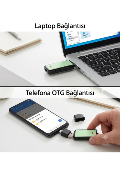 Usb Ses Kayıt Cihazı 16gb Tek Tuş Kayıt