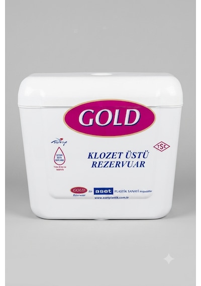 Gold Klozet Üstü Plastik Rezervuar Takım Halindedir 6 Litre Beyaz