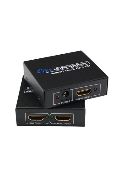 4K 2 Port Hdmi 1 Giriş 2 Çıkış Metal Endüstriyel Splitter Çoklayı