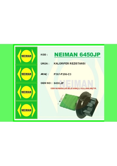 Kalorıfer - 862 - - Dpmıx-hb - Rezıstansı P307-p206-c3