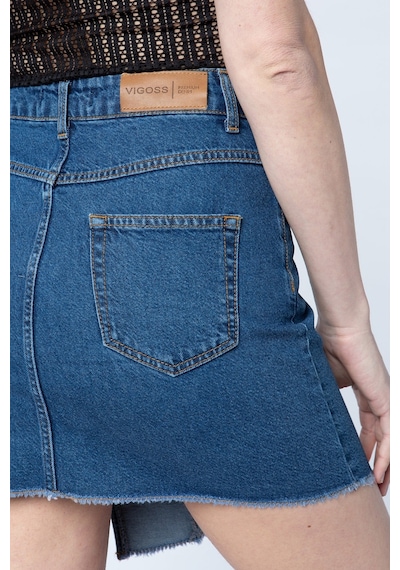 Vigoss Kadın Denim Etek 50403-70178 Mavi