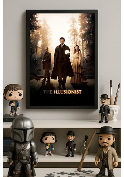 The Illusionist Siyah Ahşap Çerçeveli Poster, Dekoratif Film Duvar Tablosu