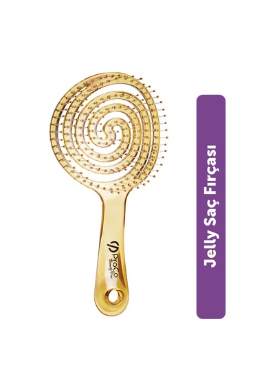 Beauty Pro Jelly Brush Saç Fırçası - 3d Esnek, Saç Açma Ve Tarama Limon