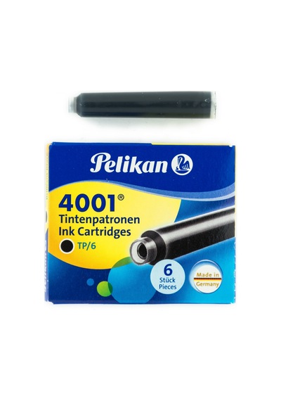 Pelikan 4001 Siyah Dolmakalem Kartuşu Küçük Boy 6'lı Paket