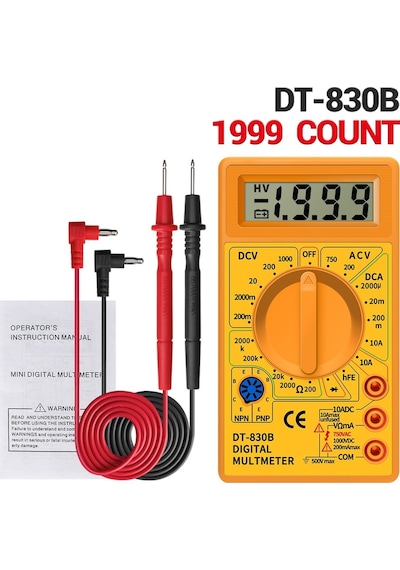 Multimetre Dijital-lcd Dijital Multimetre Dt830b Ac/dc Mini Voltmetre Ampermetre Ohm Test Cihazı 750/1000 V Multimetre Dijital El Multimetre Ölçer Multimetre Dijital-lcd Dijital Multimetre Dt830b Ac/dc Mini Voltmetre Ampermetre Ohm Test Cihazı 750/1000 V Multimetre Dijital El Multimetre Ölçer