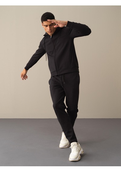 Xint Siyah Regular Fit Pamuklu Sweat Pantolon 380127