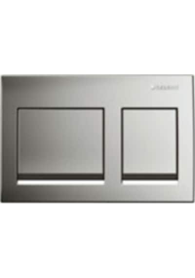 Geberit Alpha35 115.045.21.5 Kumanda Kapağı, Parlak Krom Gümüş
