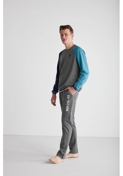 U.s. Polo Assn. 18718 Erkek Yuvarlak Yaka Pijama Takımı 001