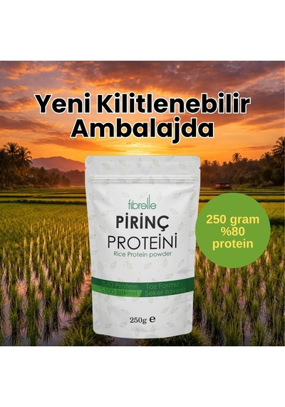 Pirinç Proteini Tozu 250 G // Yüksek Protein Oranı // %80 Protein