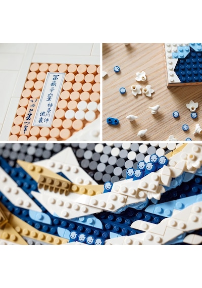 LEGO® Art Hokusai – Büyük Dalga 31208 - Yetişkinler için Koleksiyonluk Kanvas Tablo Yapım Seti (1810 Parça)
