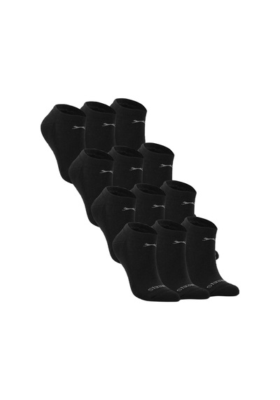 Slazenger Jael 12 Li Set Kadın Siyah Çorap Siyah