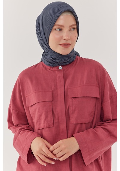 Mirsoy Scarf Piliseli Eşarp - Antrasit Antrasit