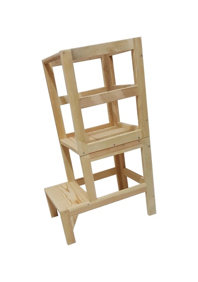 Montessori Tarzı Öğrenme Kulesi Learning Tower Ahşap