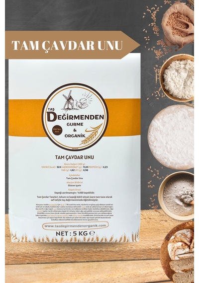 Tam Çavdar Unu - 5 Kilo