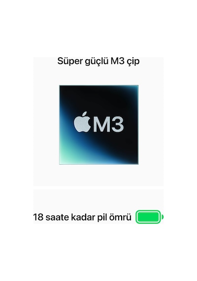 Apple MacBook Air MRXP3TU/A M3 8 GB 512 GB SSD 13.6" macOS Dizüstü Bilgisayar