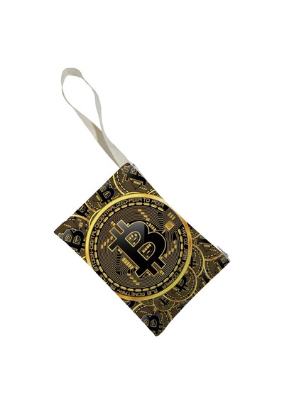 Unisex Bitcoin Portföy Clutch Çanta