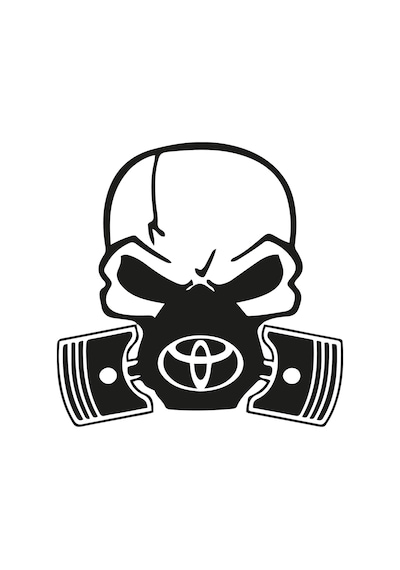Toyota Sticker Toyota Kuru Kafa Sticker Araba Oto Sticker