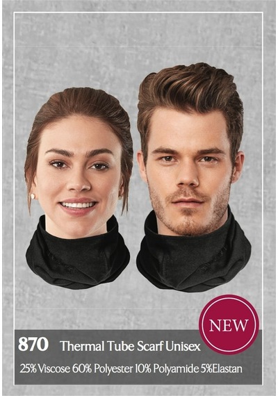 Doreanse Unisex Yetişkin Atkı 870-Siyah-Std Siyah